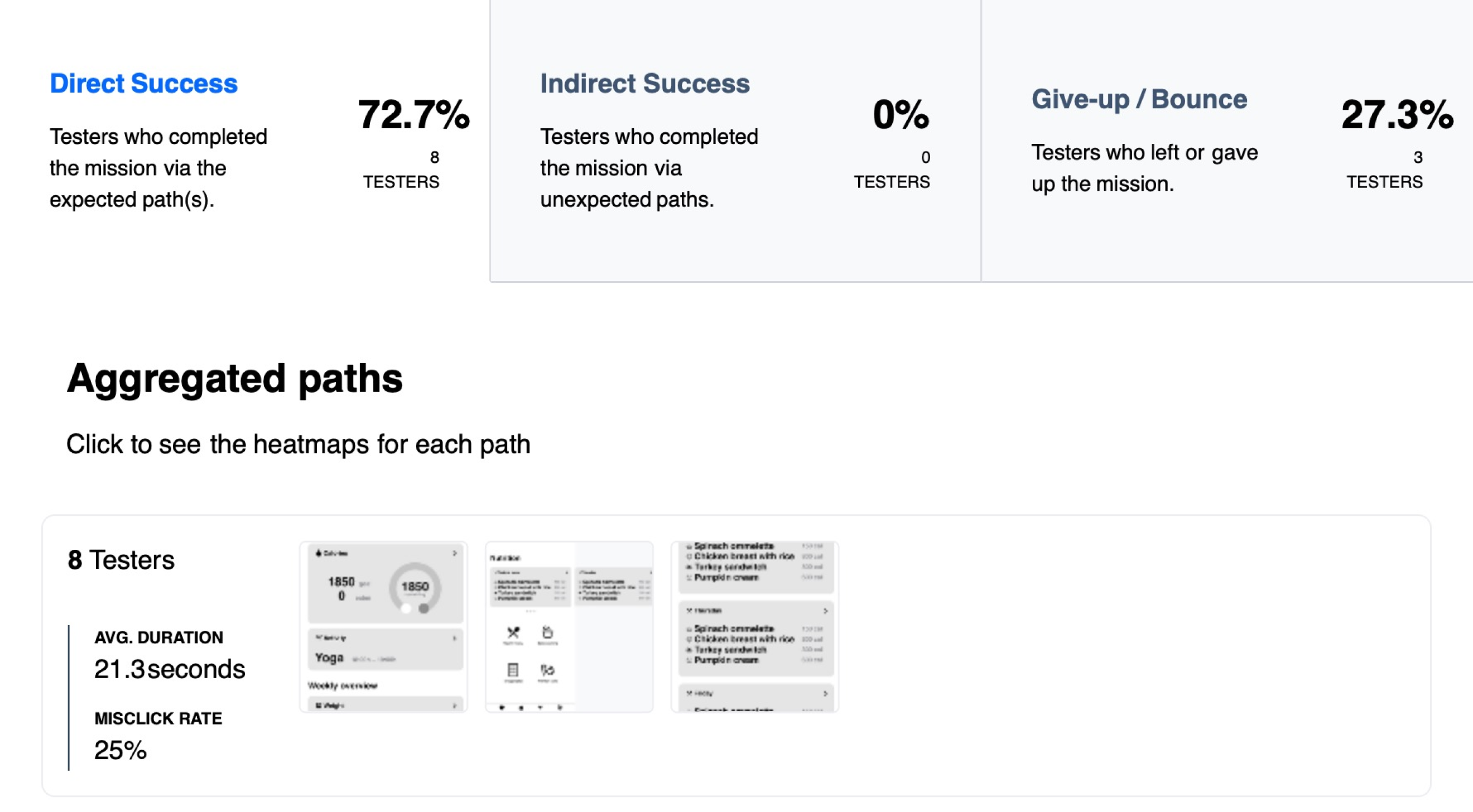 Maze user testing feedback