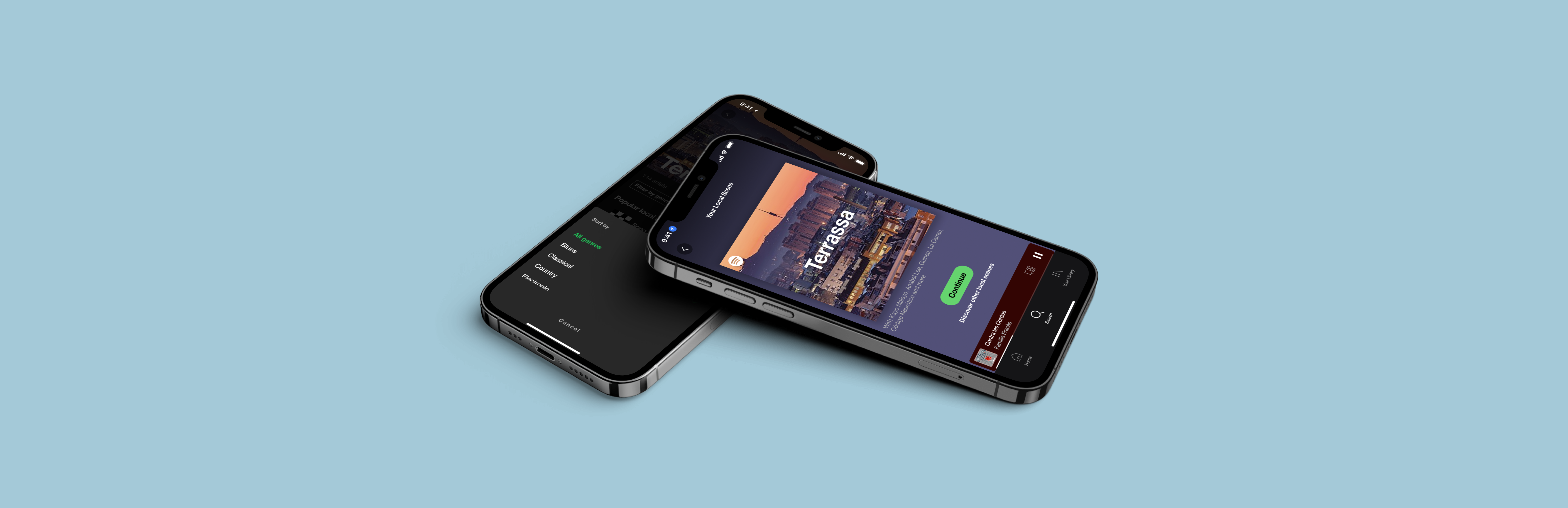 Spotify local scene feature mockup