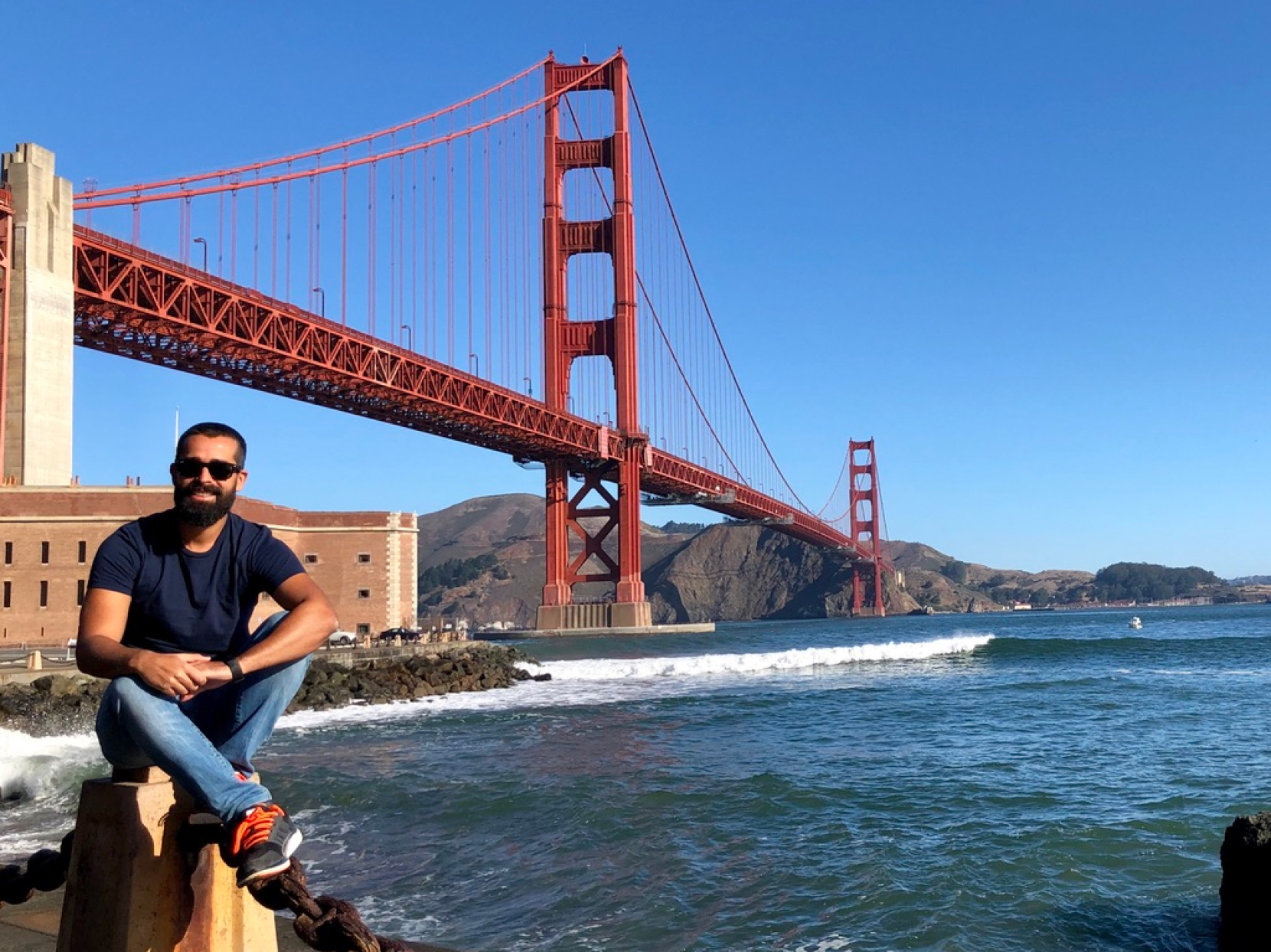 Me enjoying a sunny day in San Francisco